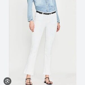 Frame Denim White Flare Jeans